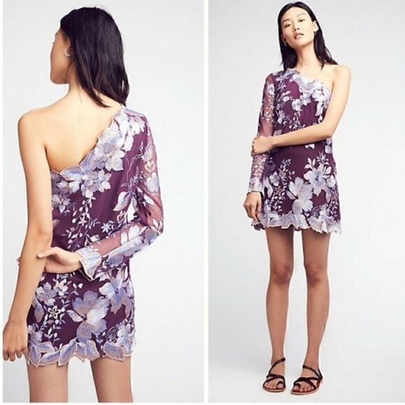 NEW Free People Rosalie Embroidered Mini Dress - Picture 1 of 10
